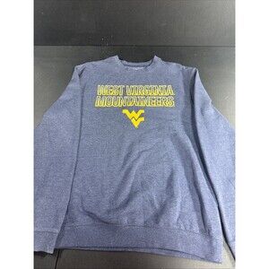 West Virginia Mountaineers L Men's Captivating Pullover Sweatshirt Blue